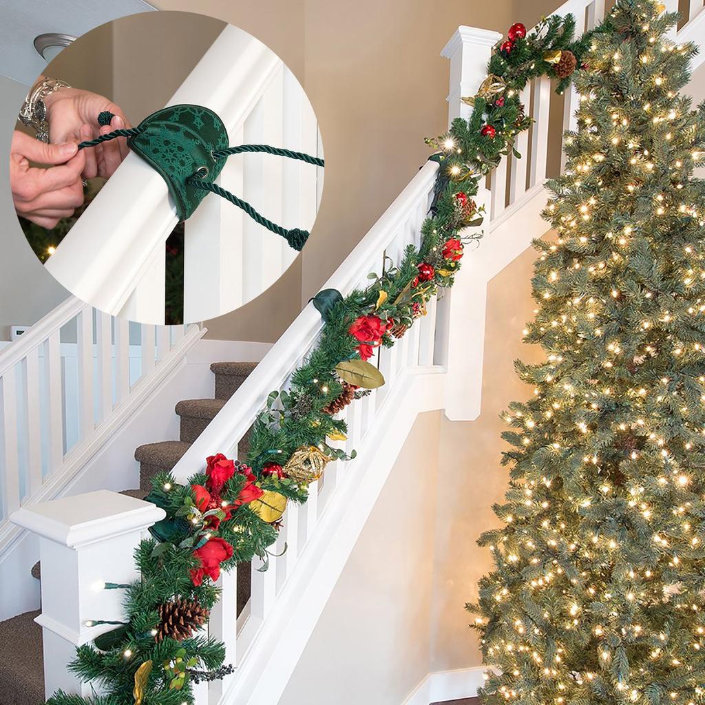 Holiday Wreath Ties Christmas Protections Railing Wreath Tie, Wreath Tie