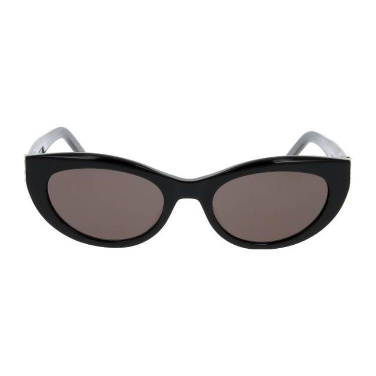 Saint Laurent Side Logo Acetate Cat Eye Sunglasses Unisex sunglasses Black SLM115001
