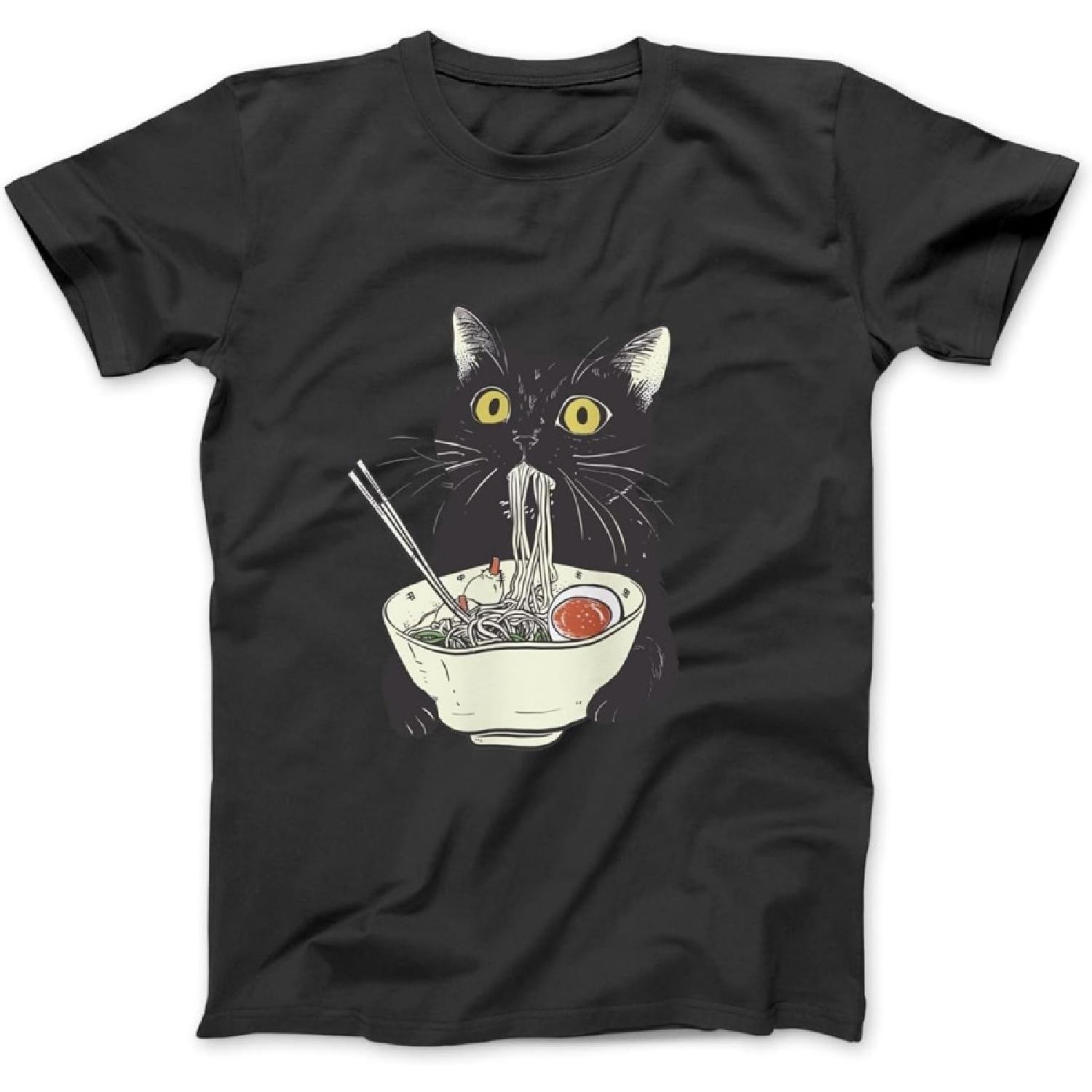 

Ramen Cat Long Sleeve T-Shirt Sweatshirt Hoodie for Men Women Kids Made in Canada Black XXXXXL різнокольоровий