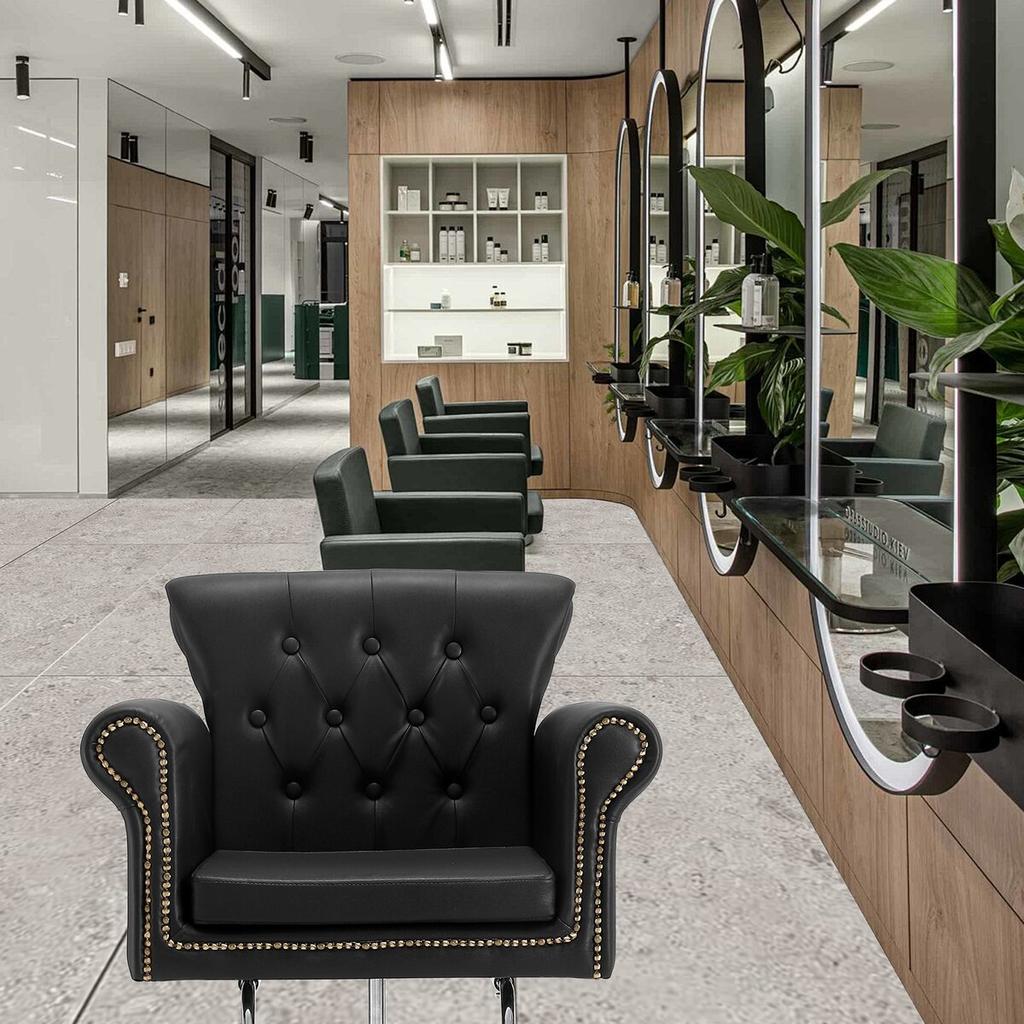 Salon Chair, Barber Chair for Hair Stylist, Styling Chair with Heavy Duty Hydraulic Pump, 360° Swivel Hair Salon Chair with Footrest for Beauty Spa