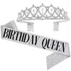 Influencer Birthday Crown & Sash Set - Headdress & Party Decor Props for Girls