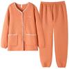 Pajamas Women'S Spring And Autumn Thickened Pure Cotton Long-Sleeved Winter Thin Padded Cotton Autumn And Winter Air Cotton Winter Large Size