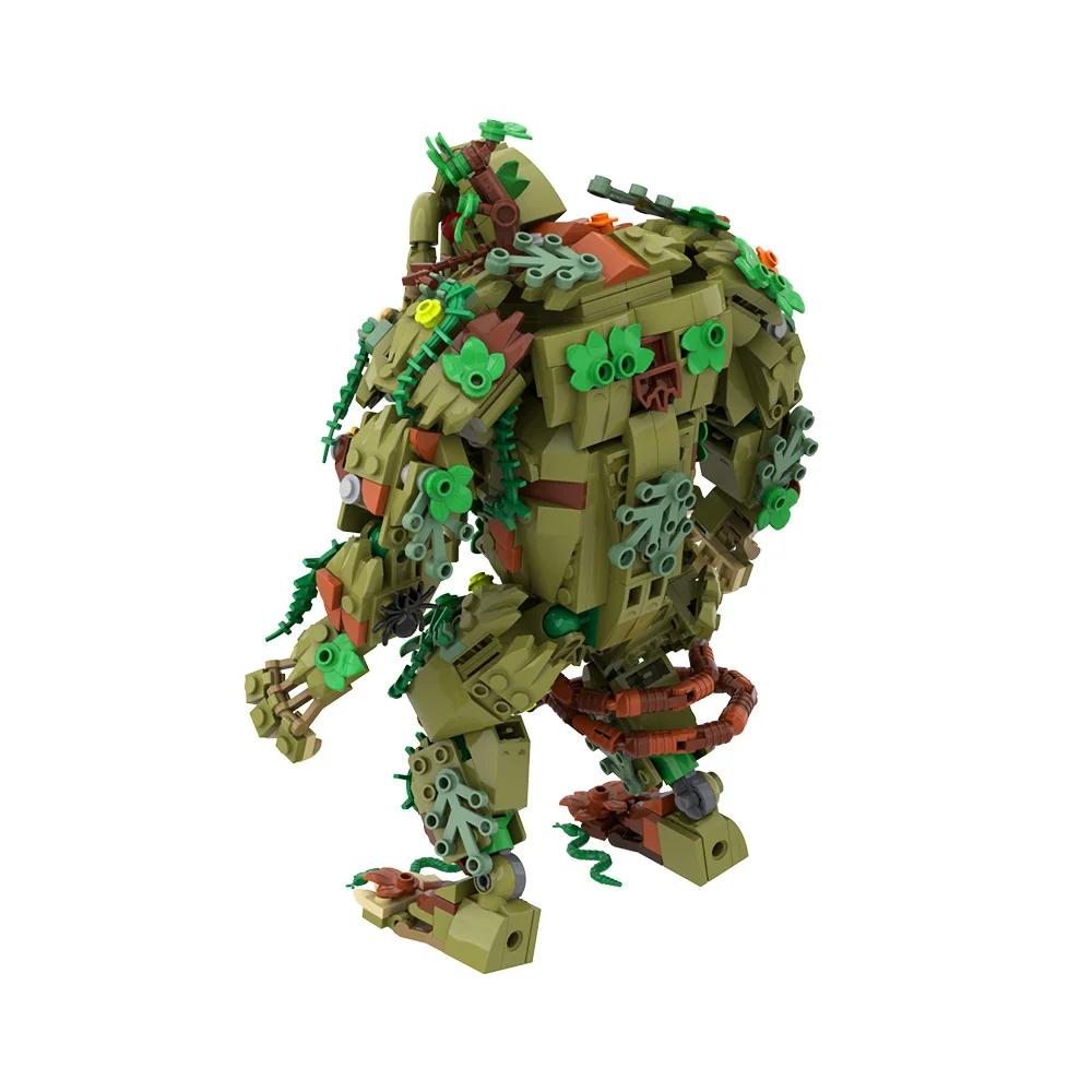 Gobricks MOC Malveled Man-Thing Ted Bausteine Filme Werwolf DIY Modell Stein Humanoide Mutante Sumpfmonster Spielzeug Geschenk