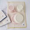 Kamoshika Tool Shop Dishcloths, Set of 3, Made in Japan, 50 x 35 cm, Large Size, 100% Cotton, for Drying Dishes, Hands, and Kitchens