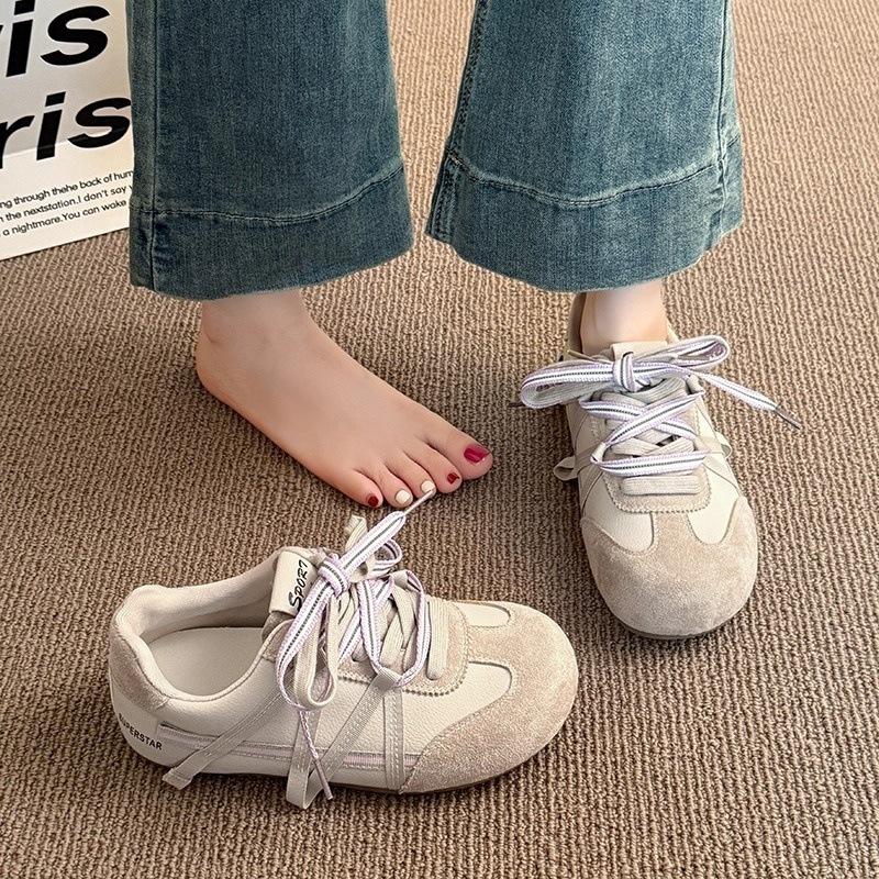 Retro German Training Shoes Women's 2025 Summer New Lightweight Casual Versatile Inner Height-increasing Thick-soled Breathable Sports Forrest Gump