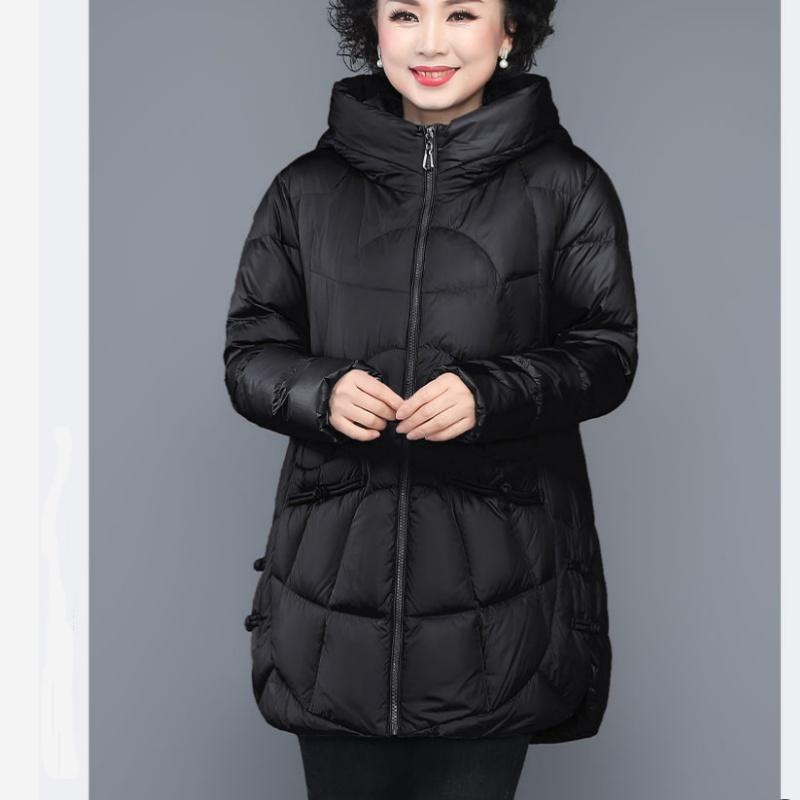 Mid-length Fashion Padded Jacket, Large Size Padded Jacket, Thickened Jacket