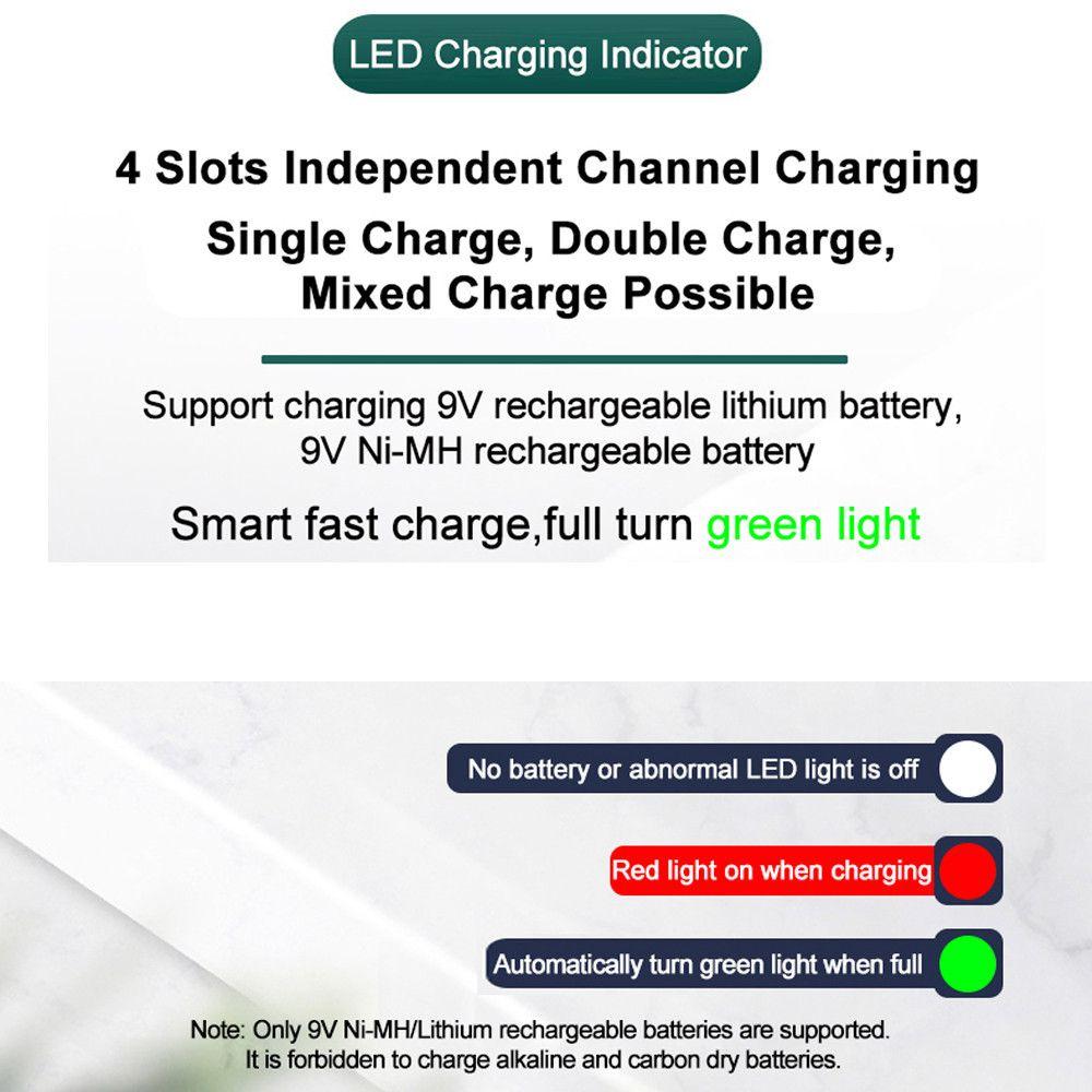 Universal LED Indicator Portable Intelligent Battery Charger 2 Slot Fast Charging Dock Adapter