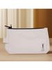 YSL - Women's Makeup Bag Storage Bag, White Leather, Large Capacity, Convenient To Carry, Suitable For Daily Use.A Gift For Friends