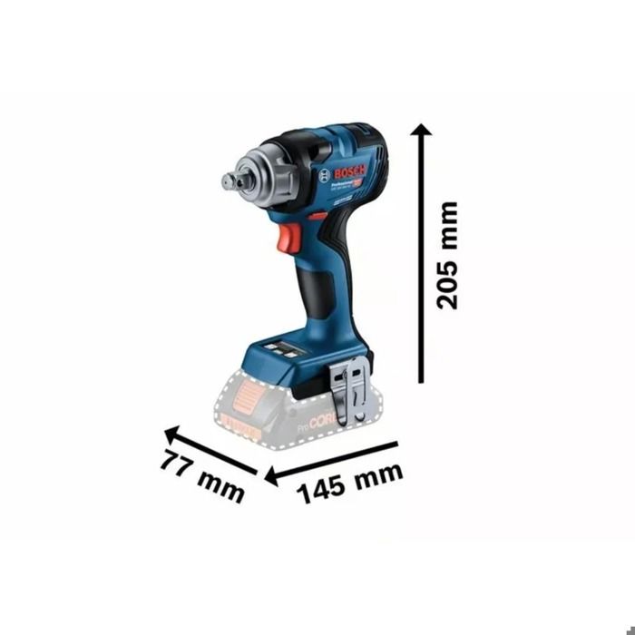 Boulonneuse À Chocs GDS 18V-330 HC - BOSCH - Sans Batterie, Ni Chargeur - L-Box - 06019L5001