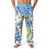Men's Allover Printed Home Pants Sleeping Pajama Pants Long Pants Pajama Pants