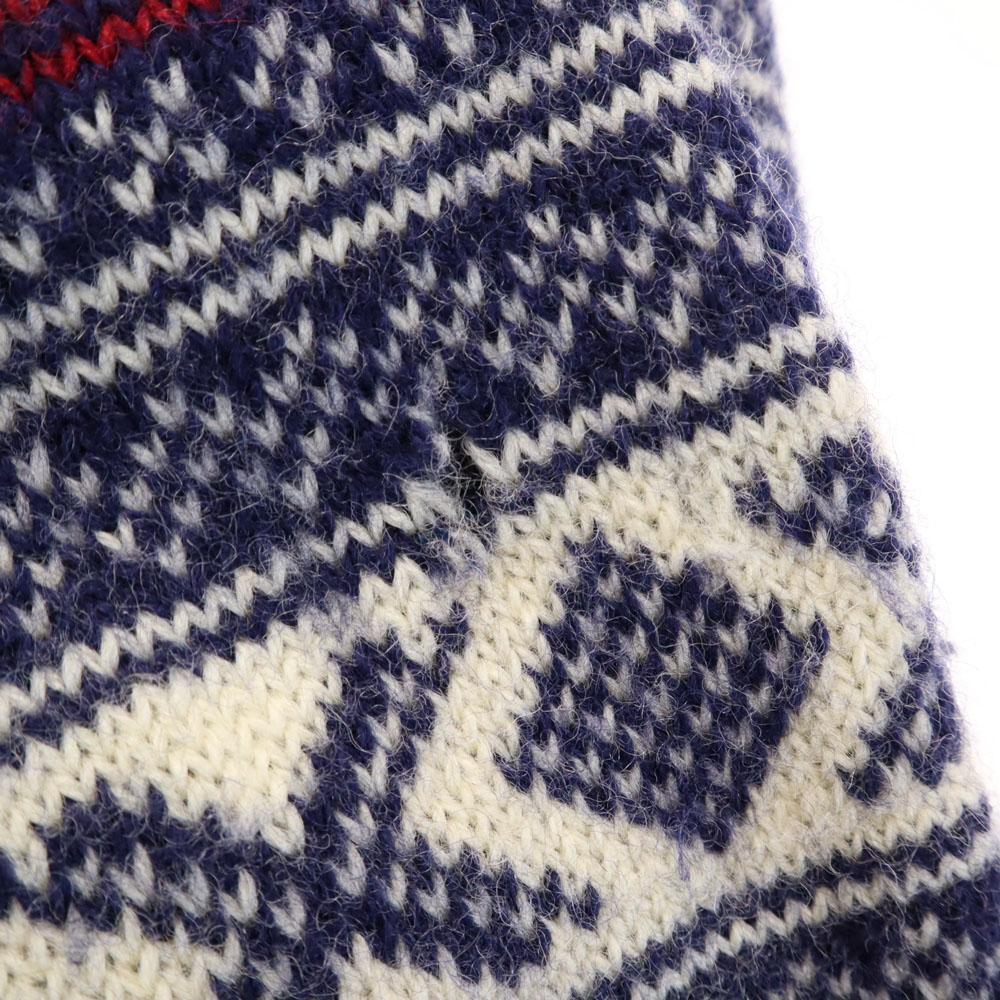 L.L.BEAN 80s Made In Norway Vintage Fair Isle Pattern Long Sleeve Sweater Women Used