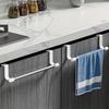 Wall Mounted Kitchen Cabinet Towel Rack - A Space Saving Cloth Rack Suitable for Homes and Bathrooms,No Drilling Required