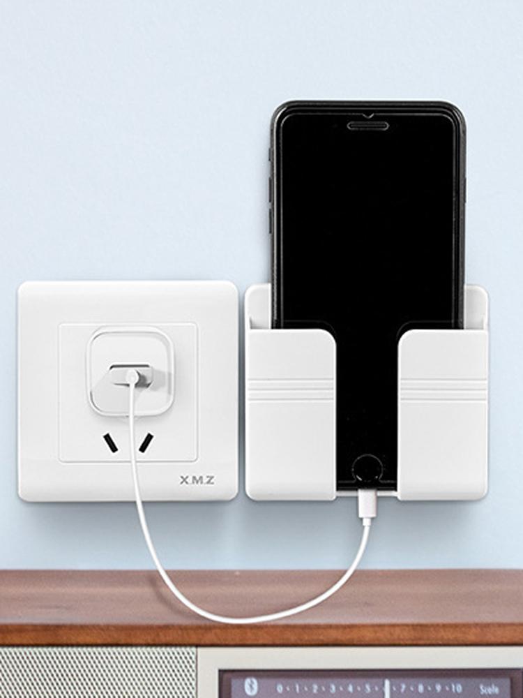 Universal Mobile Phone Wall Holder Cellphone Charge Hook Hanging Stand Bracket Hooks Charging Dock