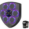 Music Boxing Machine Target LED Count Display Adjustable Volume Practice and Sanda At Home Easy Wall Mounting Gloves Included Light-Up & Boxing,