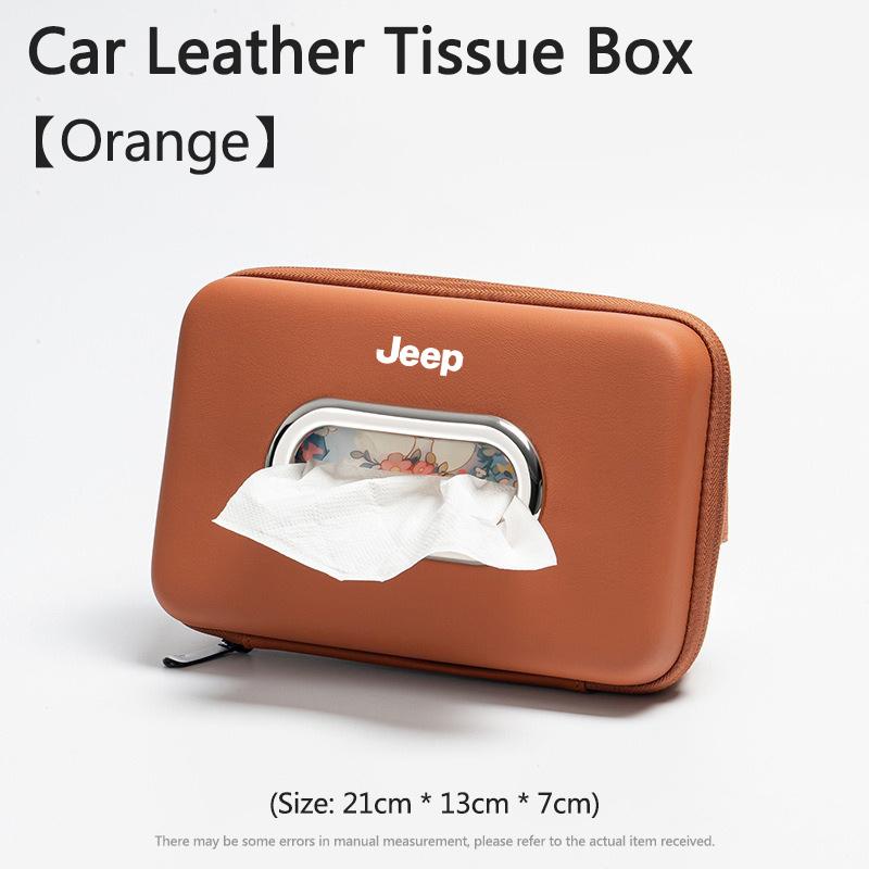 Car Armrest Box Backrest Hanging Multifunctional Tissue Bag For Jeep Renegade Compass Grand Cherokee Wrangler Jk Gladiator