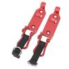 2 Pcs Roof Rack Shovel Holder Heavy Duty Metal Rubber Clamp Mounting Kit for Car Truck Garage Red