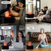 Silent Cool Mist Flame Aroma Diffuser 7 Colour Lights Essential Oil Humidifier Auto Off for Home Bedroom Fragrance Diffusion
