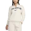 Nike Sportswear Phoenix Fleece Logo FW24 Outdoor Casual Sports Pullover Long Sleeve Jacket Women Jackets Off-White FV7680-104