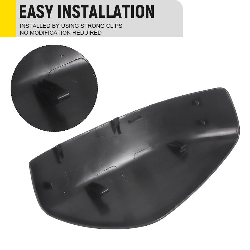 Side Wing Mirror Cover For Infiniti G37 2008-2013 G25 11-12 Q40 2015 Q60 14-15 Gloss Black /Carbon Fiber Rearview Mirror Cap