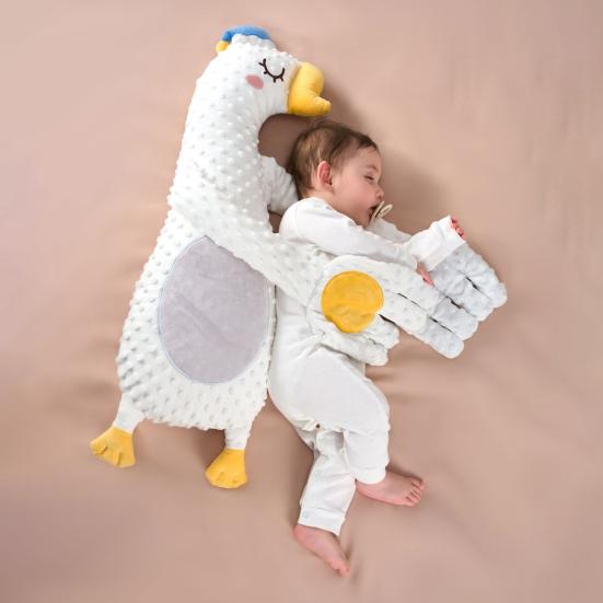Baby Beruhigendes Handflächenkissen zum Schlafen Anti-Schreck Umarmendes Stofftier mit Weicher Rückprallfüllung