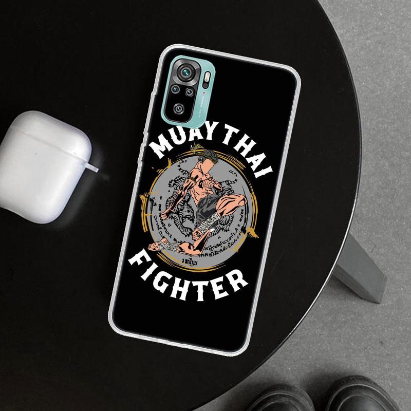 Muay Thai Fight Boxing Phone Case Cover for Xiaomi Redmi Note 15 14 13 12 11 Pro Plus 14S 12S 11S 11T 11E 10S 10 Customized Fund