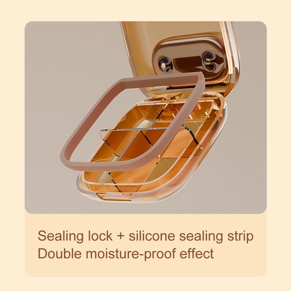 4/6 Fächer Kleine Pillendosen Organizer-Box Wöchentlicher Reise-Pillen-Organizer Tragbare Taschen-Pillenbox Halter Plastik-Behälterbox