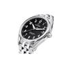 Titoni Pflaumenblüten Airmaster Serie Automatik Mechanisches Uhrwerk 50 Meter 40,5 mm Schwarzes Zifferblatt Edelstahlgehäuse Edelstahlarmband 83906-S-699