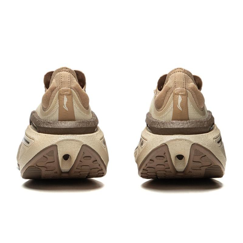 LiNing Jueying 3.0 unisex low-top running shoes beige brown with Bong and BOOM cushion tech breathable rebound wear-resistant ARRU005-4