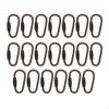 20PCS Small Locking Carabiner Clips D-Ring Lightweight Keychain Clip for Indoor and Outdoor