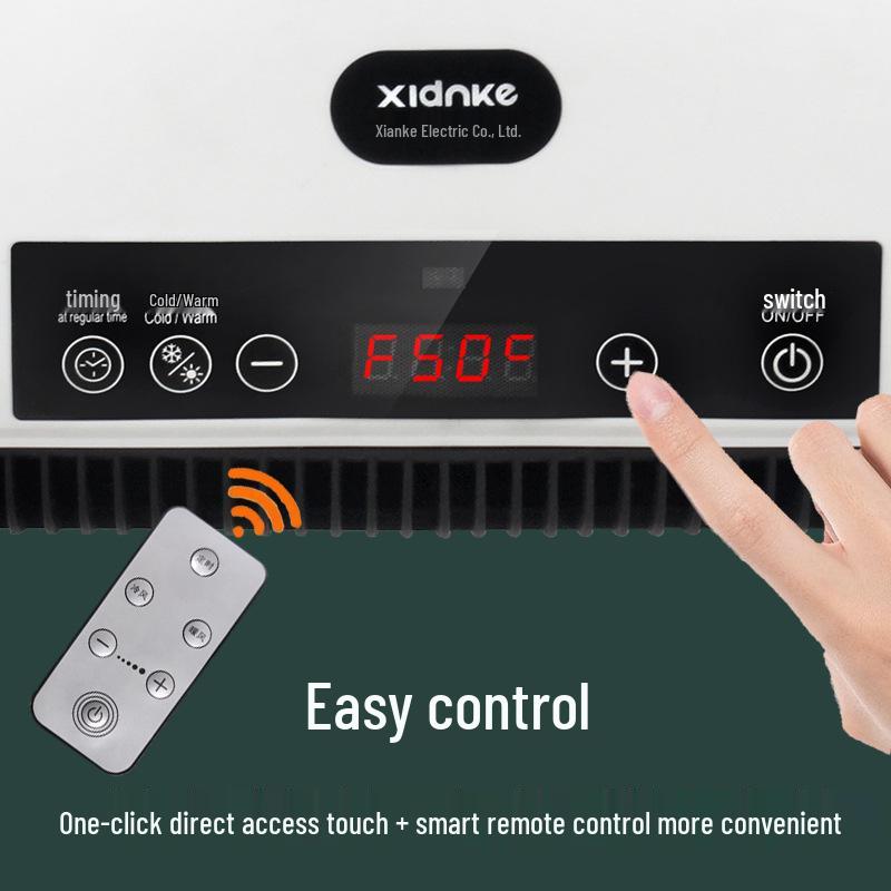 Modern Wall-Mounted Air Conditioner & Heater for Home - Energy-Saving Portable Fan & Hot Air Blower
