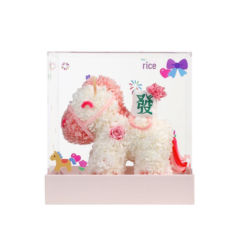 Lu Yi Hydrangea Acrylic Gift Box - Creative New Year Home Decor Gift