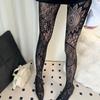 Fashionable Hollow Punk Fishnet Stockings Retro Totem Y2K Fishnet Tights Floral Gothic Lace Pantyhose Women