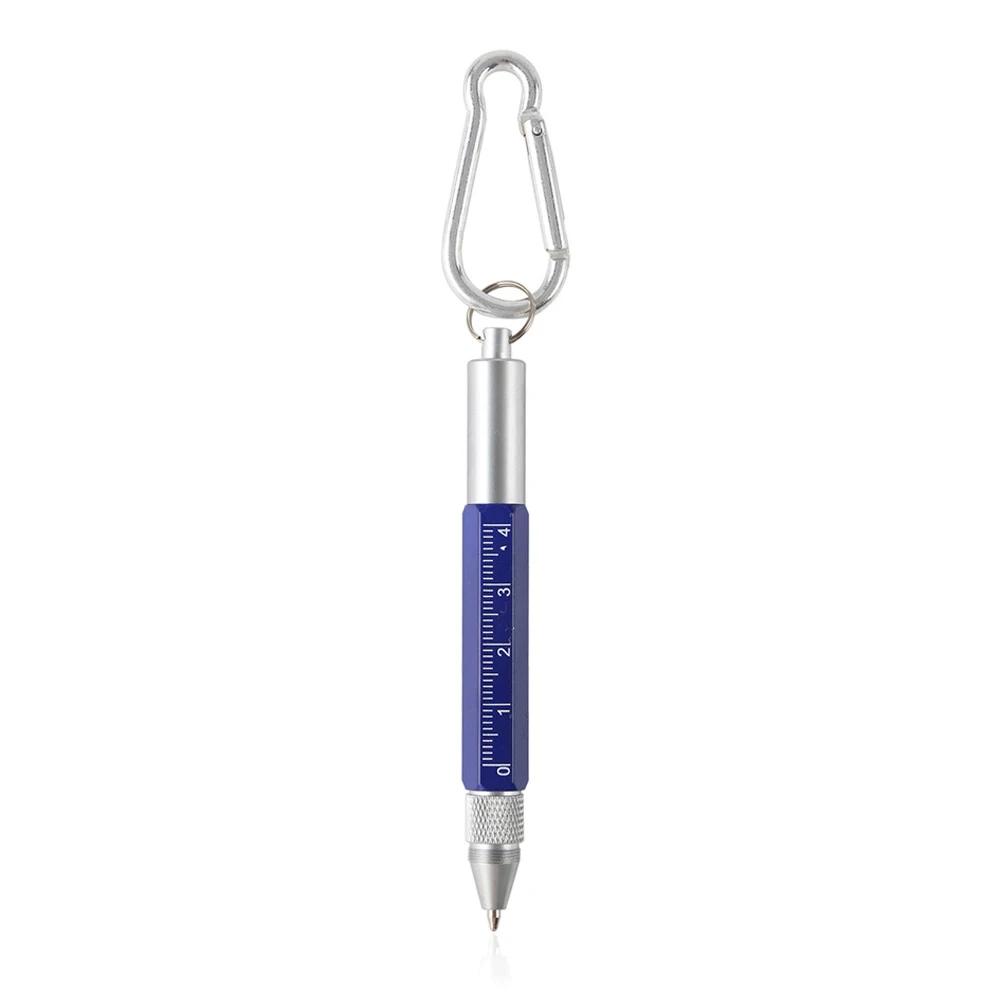 Mini Multifunction Ballpoint Pen Stylus 6 In 1 Metal Screwdriver Touch Screen Tool Pen Small Scale Keychain Pens Gift Accessory