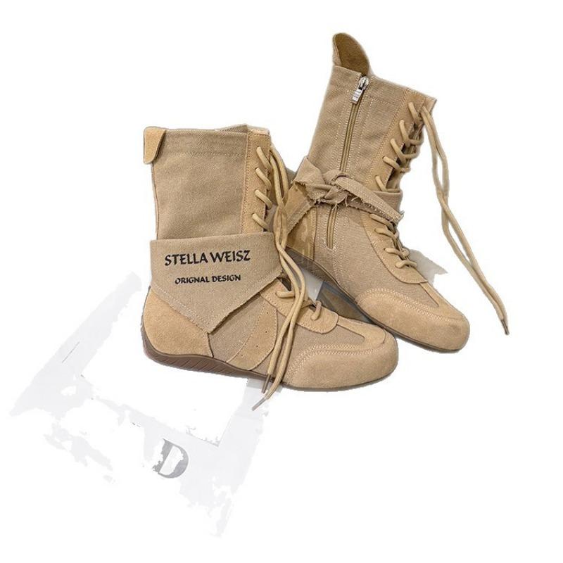 Retro outdoor tooling Martin boots women's summer new thick-bottomed mesh breathable wasteland wind cowboy short boots