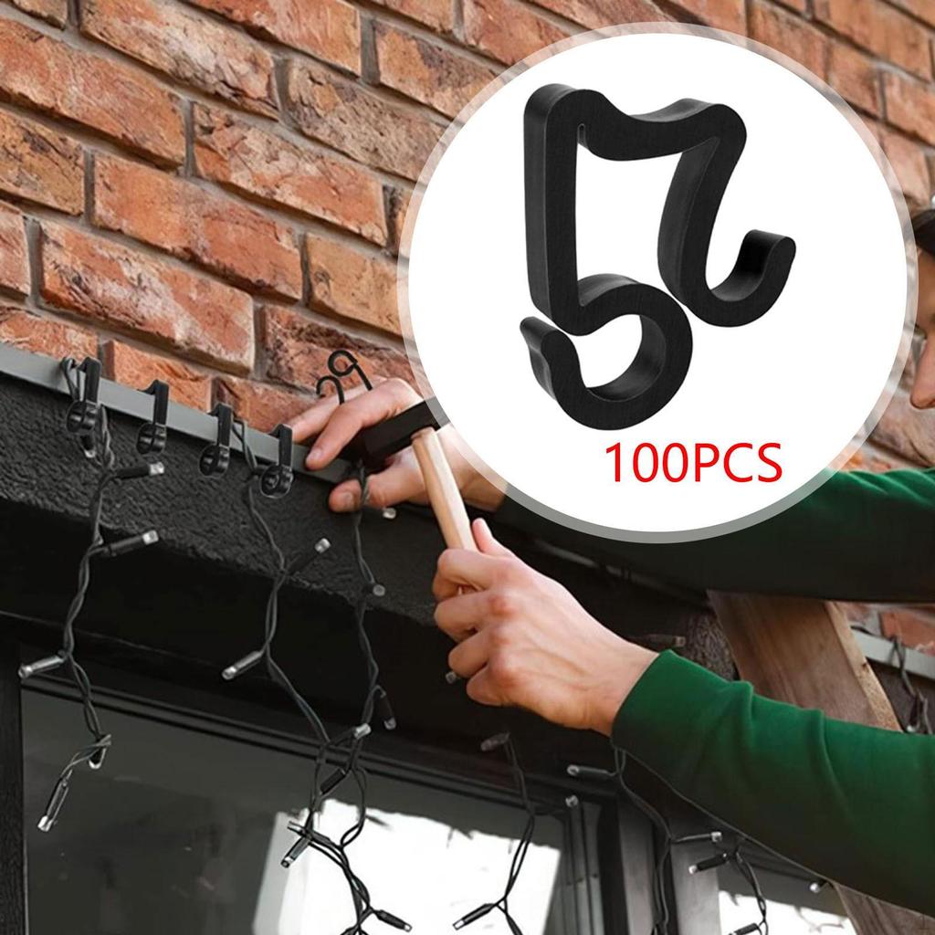 100 Count Christmas Light Clips for Hanging Party Decor