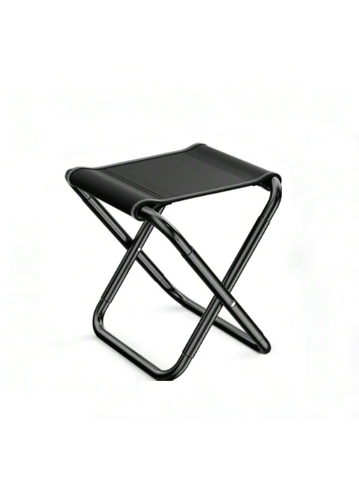 1pc cool and convenient camping folding chair, portable folding stool, fishing chair/outdoor folding chair, picnic camping suppl чёрный