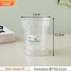 Wheeled Transparent Flower Pot Tray with Water Collection