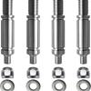 Dryer Drum Support Roller Shaft 4 Pack Replacement for W10359271 Stainless Steel with Precise Fit and Smooth Operation
