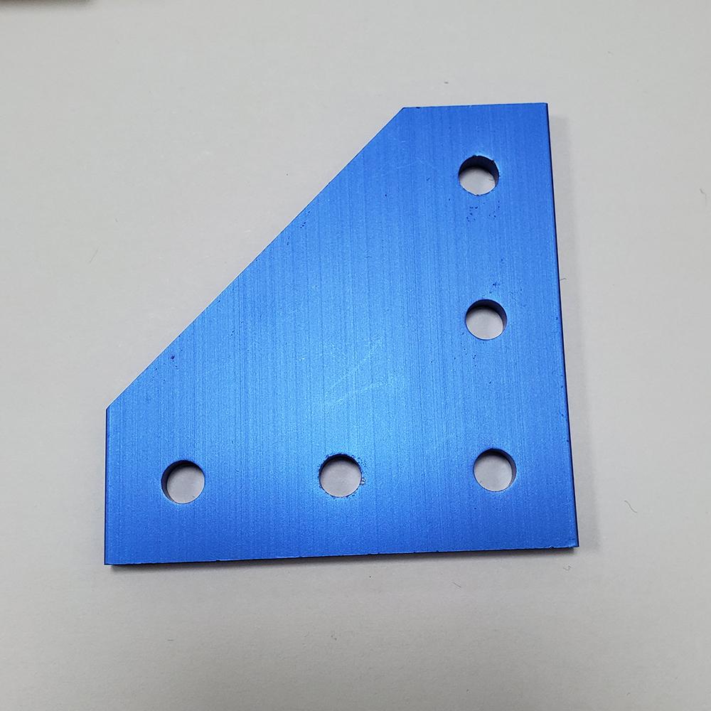 10pcs Strong Corner Angle Bracket Connection Joint Strip Board for V-Slot Aluminum Profile 2020 with 5 Holes