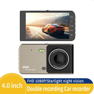 4-inch Dashcam, High-definition Dual-lens Wide-angle Video Recording, Night Vision Loop Recording.