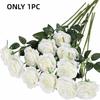 DIY Floral Arrangment Artificial Silk Flowers Fake Roses Bouquet for 1PC Wedding Home Party
