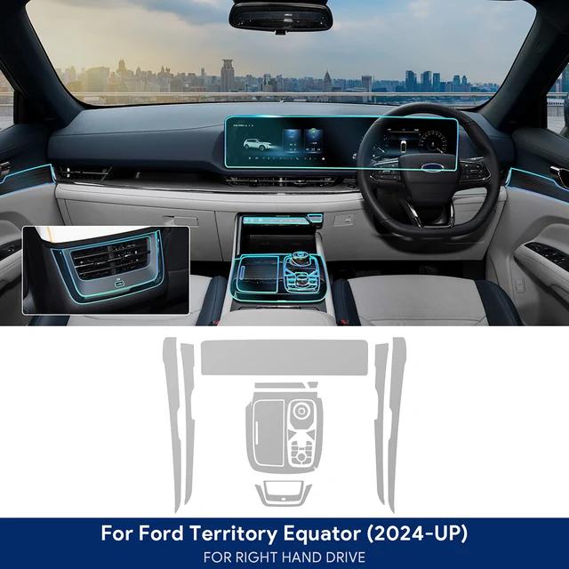 Для Ford Territory 2024 2025 Equator Sport Автомобиль ТПУ Защитная Внутренняя Пленка Антицарапина Экран Центральной Консоли Аксессуары right hand drive