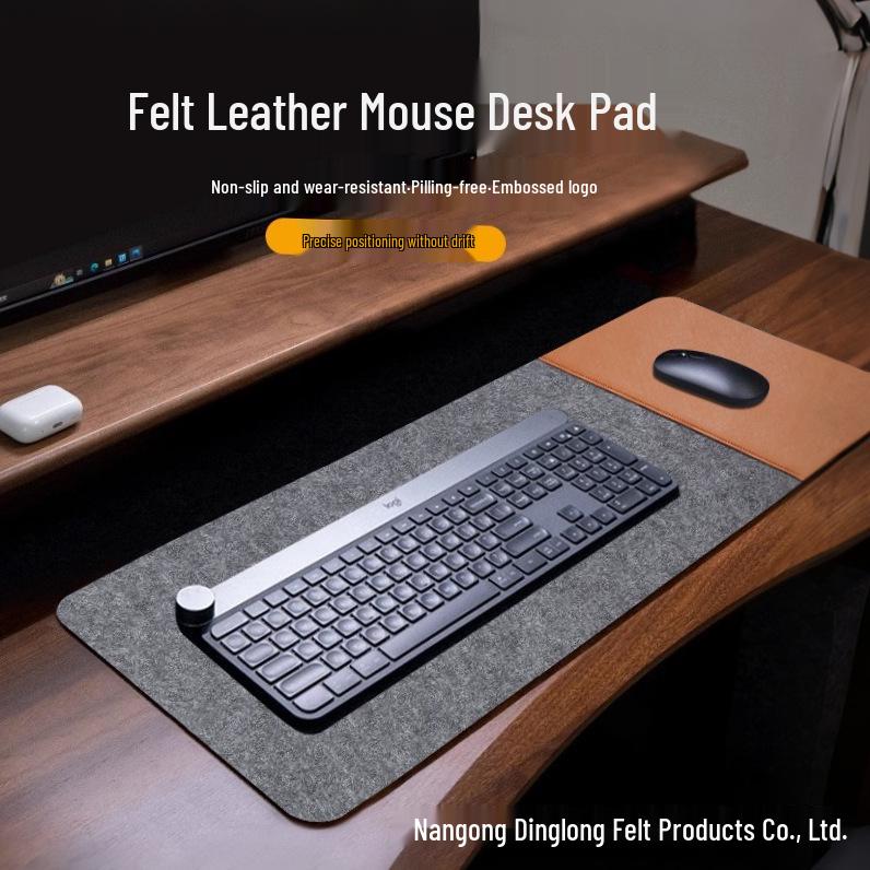 Stain-Resistant Felt Leather Extra Large Esports Gaming & Office Desk Mouse Pad