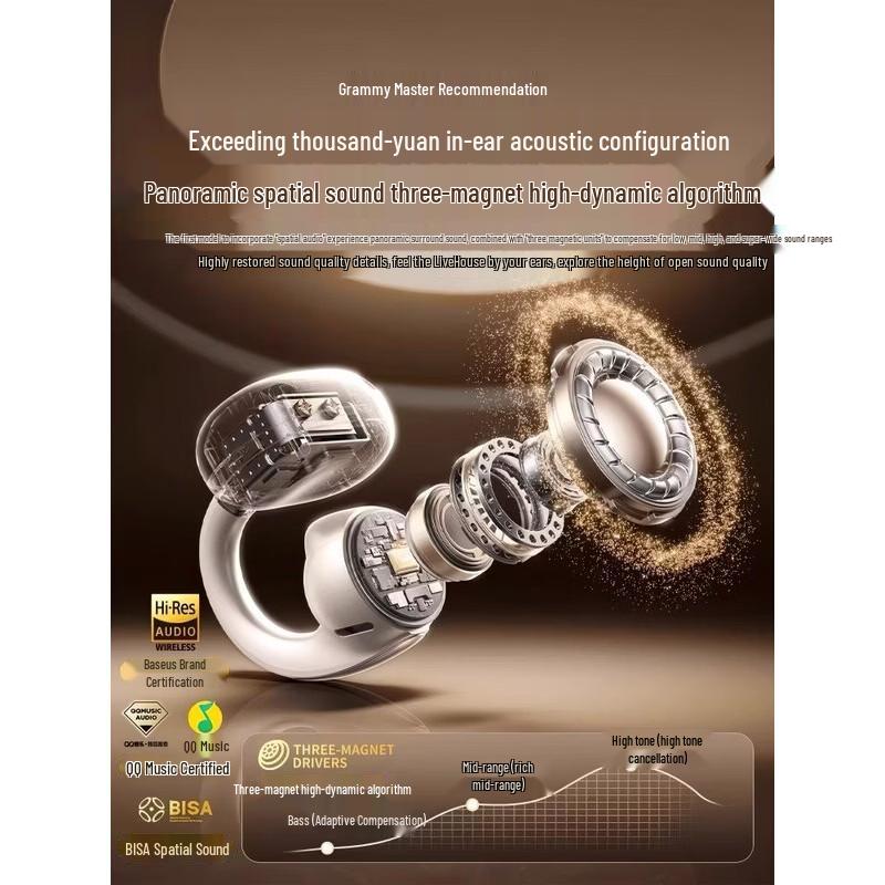 Baseus MC1 AI Translation Air Conduction Ear-Clip Earbuds