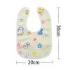 2/5Pcs Baby Cartoon Snap Waterproof Bib Super Soft Baby Bib Newborn Crystal Velvet Saliva Towel