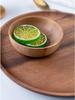 Acacia Wood Round Fruit & Snack Plate