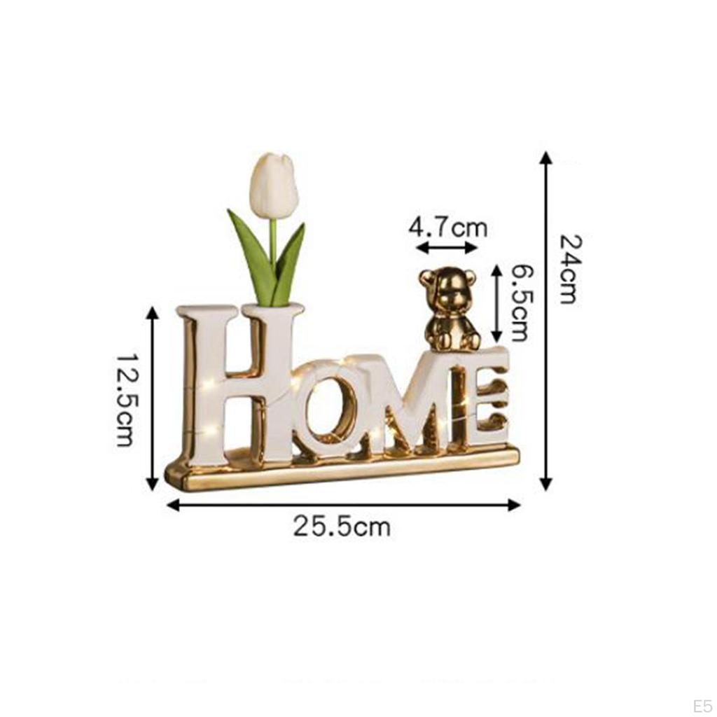 Keramisch Blokletters Bord met Verlichting voor Huisplank Display