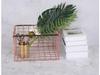 Rose Gold Large Iron Art Storage Basket with Handle - Desktop and Kitchen Organizer