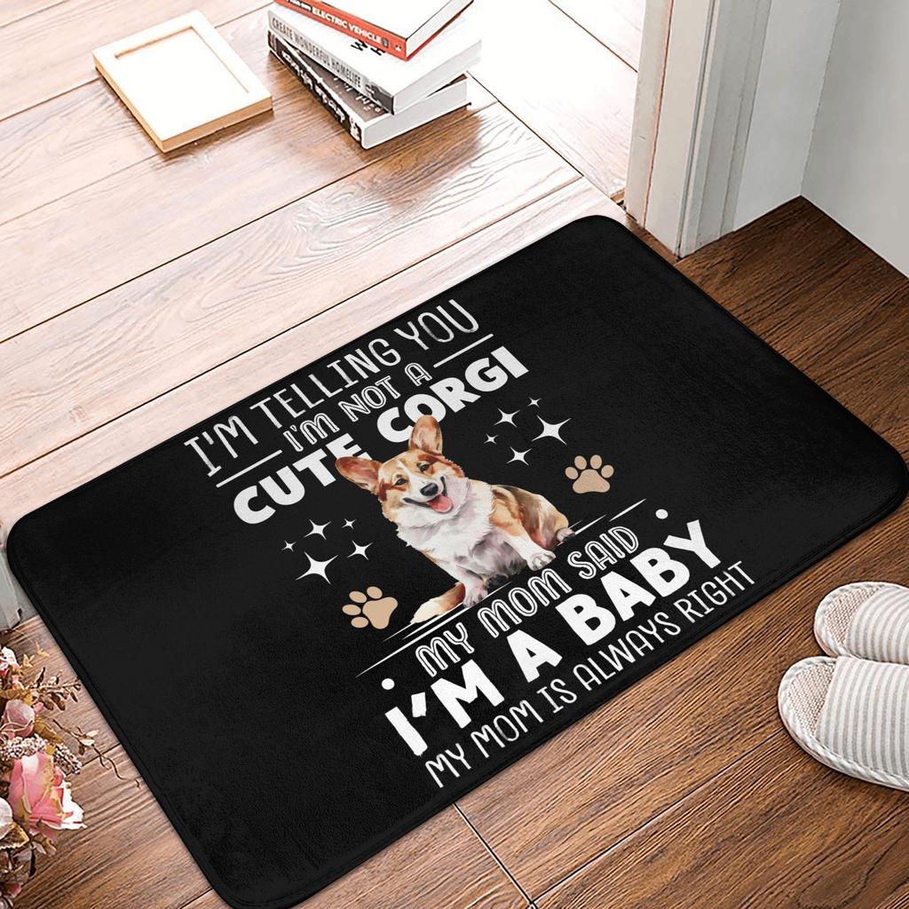 Tappetino Carino Chihuahua Zerbino Antiscivolo Mamma Cane Bagno Cucina Toilette Tappeto 40*60cm