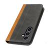 For Samsung Galaxy S24+ Case Calf Texture 3 Card Slots Color Splicing Leather Phone Cover